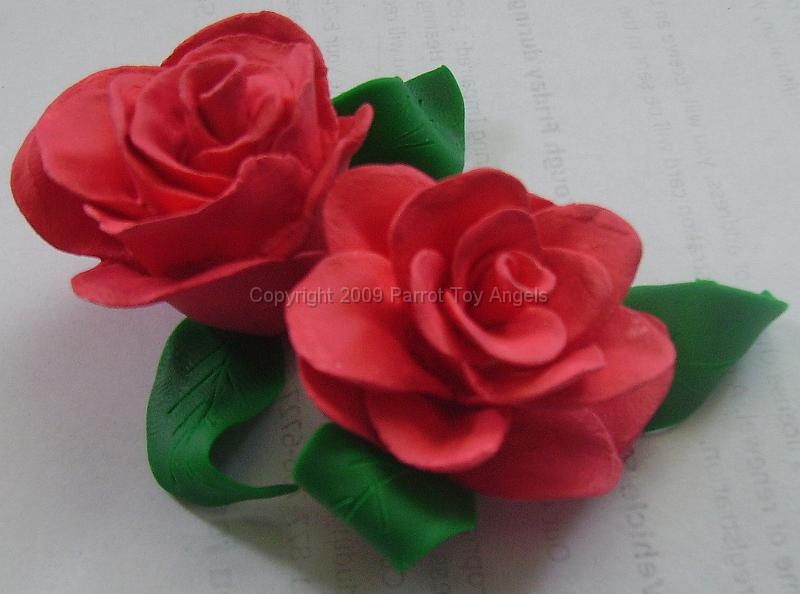 Red Roses.JPG - Sculpy Red Roses